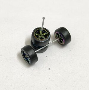 Premium Rubber Tyres/Wheels for 1/64 Scale Set (M9)