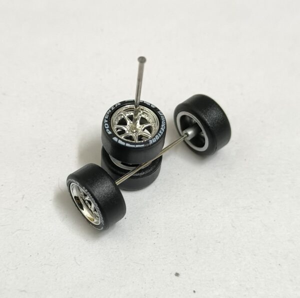 Rubber Tires/Wheels for 1/64 Scale Models (M2)