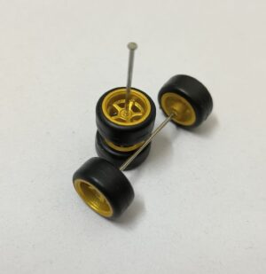 Rubber Tyres/Wheels for 1/64 Scale Set (M24)