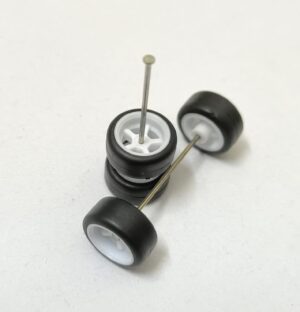 Rubber Tyres/Wheels for 1/64 Scale Set (M21)