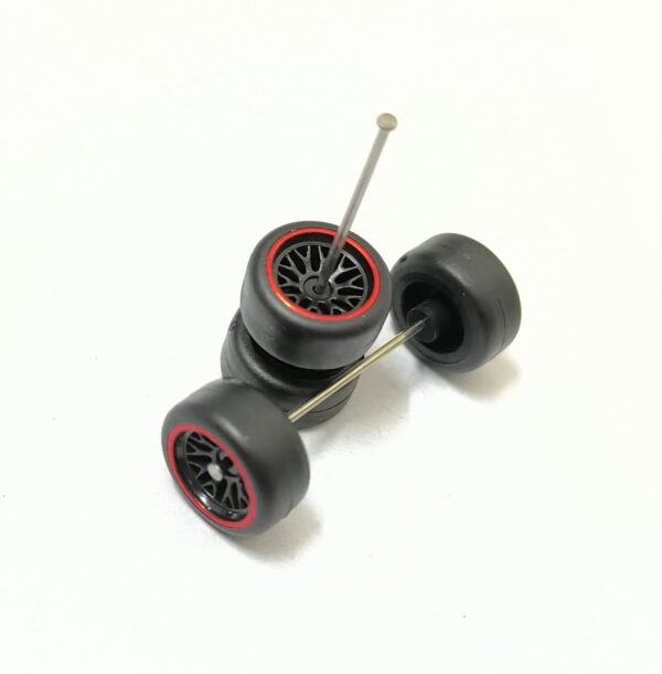 Rubber Tires/Wheels for 1/64 Scale Set (M13)