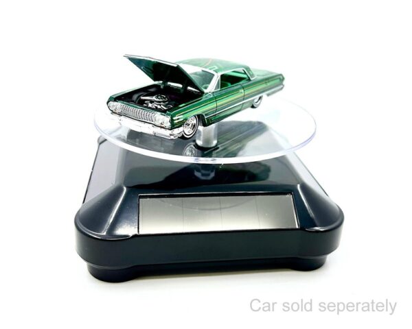 Solar Rotating Display Stand with Black Base for 1/64 Scale Model Cars - Only works by light source - Image 3