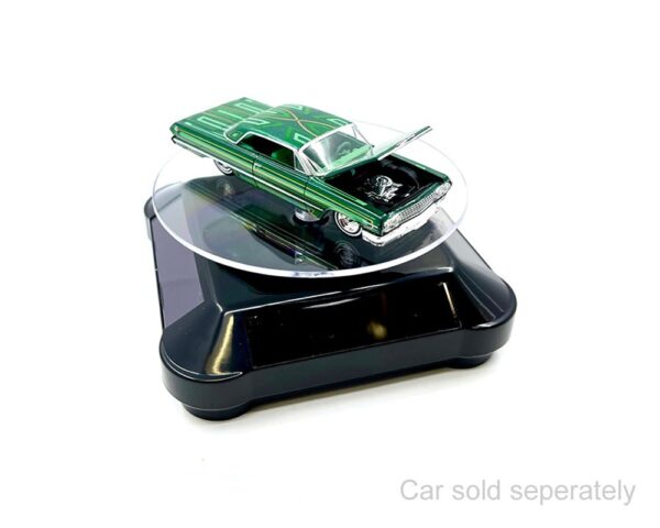Solar Rotating Display Stand with Black Base for 1/64 Scale Model Cars - Only works by light source - Image 4