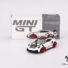 Mini GT Porsche 911 (992) GT3 RS Weissach Package White with Pyro Red - for Pre Order