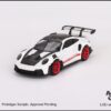 Mini GT Porsche 911 (992) GT3 RS Weissach Package White with Pyro Red - for Pre Order - Image 2
