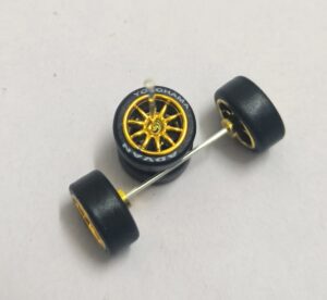 Rubber Tyres/Wheels for 1/64 Scale Set Set (M28)