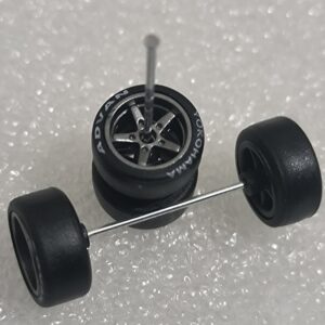 Premium Rubber Tyres/Wheels for 1/64 Scale Set (M53)